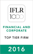 Conyers Dill & Pearman has a top tier ranking in the IFLR1000