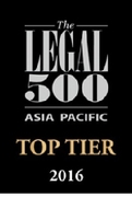 Legal 500 Asia Pacific 2016